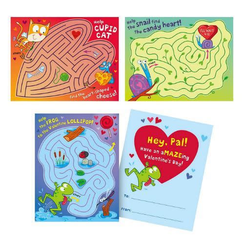 Pencil Valentine Card for Kids, You are A-MAZE-Zing, Comic