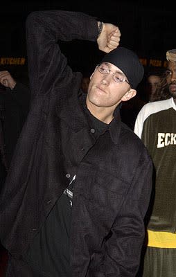 Eminem at the LA premiere of Universal's 8 Mile