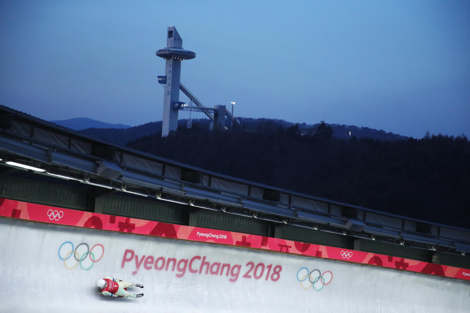 <p>XXX during previews ahead of the PyeongChang 2018 Winter Olympic Games at XXXX on February 8, 2018 in Pyeongchan Shiva Keshavan of India slides in a training session for the Men’s Luge during previews ahead of the PyeongChang 2018 Winter Olympic Games at the Olympic Sliding Centre on February 8, 2018 in Pyeongchang-gun, South Korea. (Photo by Sean M. Haffey/Getty Images) g-gun, South Korea. </p>