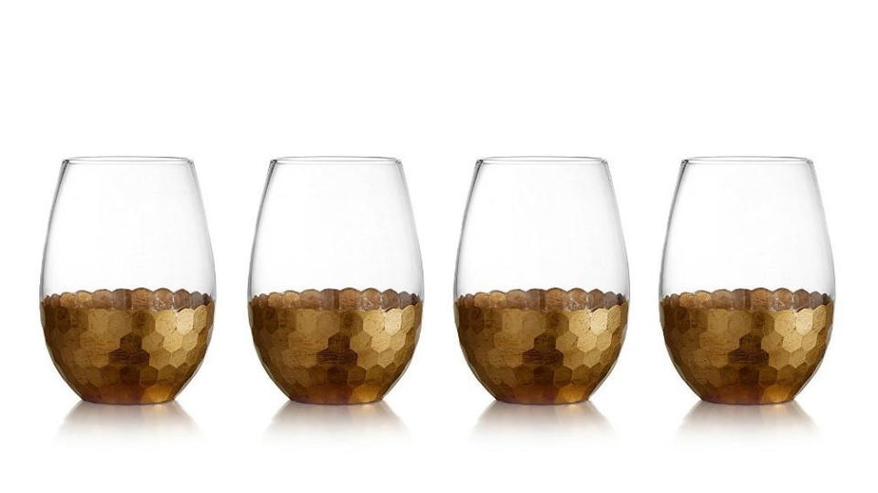 Gold Stemless Glasses