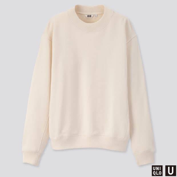 <p>Uniqlo U Long-Sleeve Sweat Pullover, $29.90, <a href="https://rstyle.me/+GNme6GxSZcGSHSZa3PSSNA" rel="nofollow noopener" target="_blank" data-ylk="slk:available here;elm:context_link;itc:0;sec:content-canvas" class="link ">available here</a>.</p>