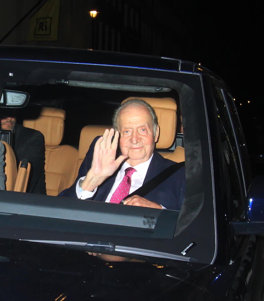 King Juan Carlos pictured in London in April 2023