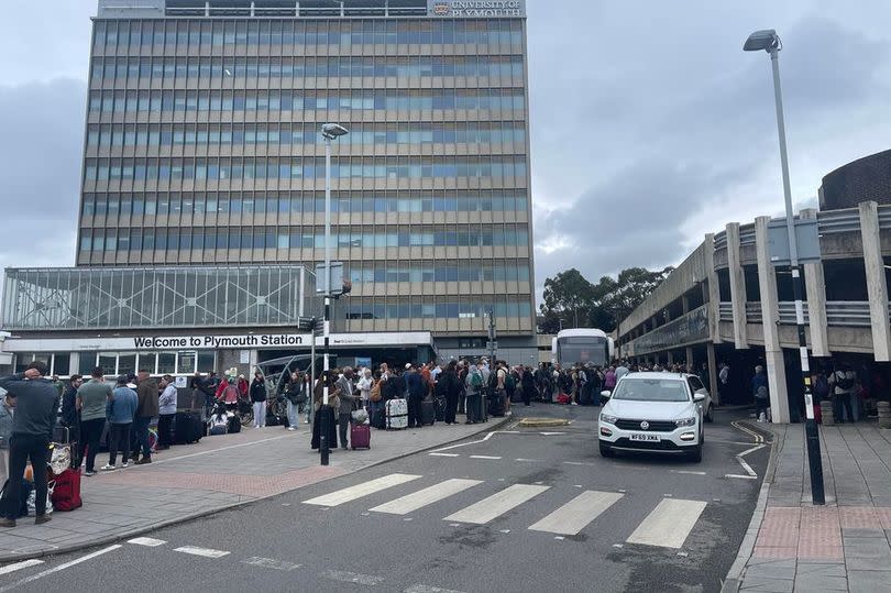 Train disruption in Devon sparks chaos at Plymouth station