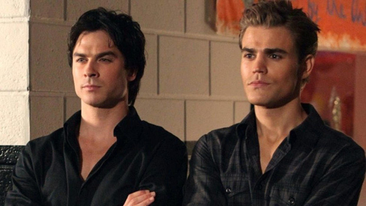  The Salvatore Brothers on The Vampire Diaries 