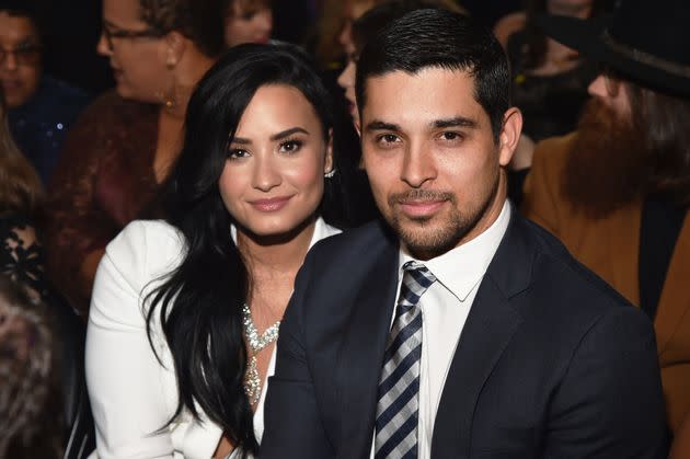 Demi Lovato and Wilmer Valderrama attend the Grammy Awards together in 2016 months before their split. (Photo: Lester Cohen via Getty Images)