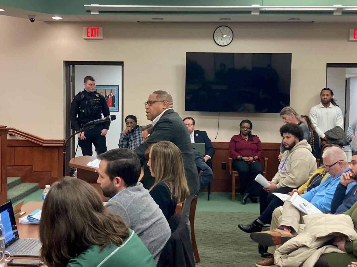 Diverse Erie Chief Administrative Officer Gary Lee implores Erie County Council to invest in the commission during a regular meeting on Jan. 30, 2024.