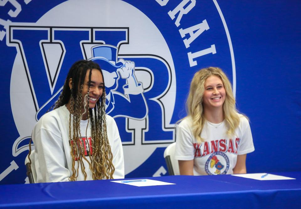 Washburn Rural's Jada Ingram and Zoe Canfield signed their national letter of intent on Thursday, Nov. 16.