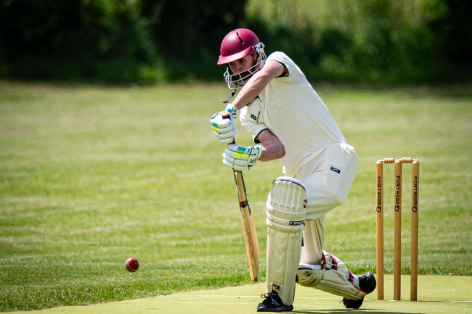 Pete Phillips left himself stranded on 99 not out in Puddletown's win <i>(Image: IAN MIDDLEBROOK)</i>
