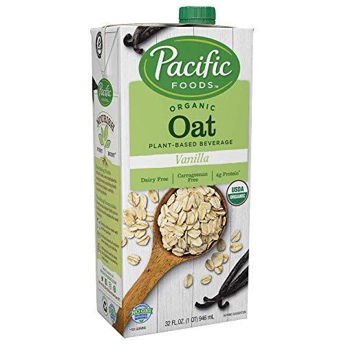 7) Pacific Foods Organic Oat Vanilla Plant-Based Beverage