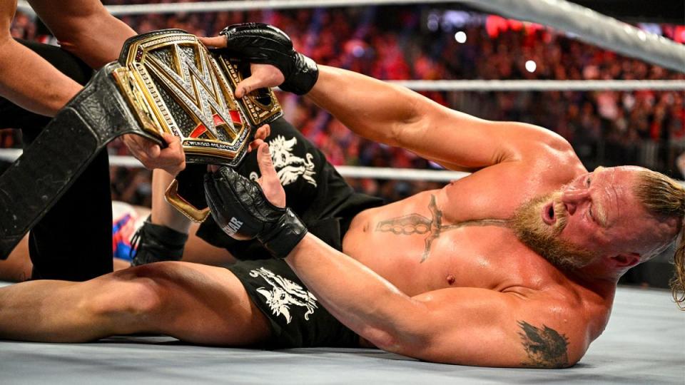 Brock Lesnar captured the WWE Championship for the sixth time in his storied professional wrestling career.