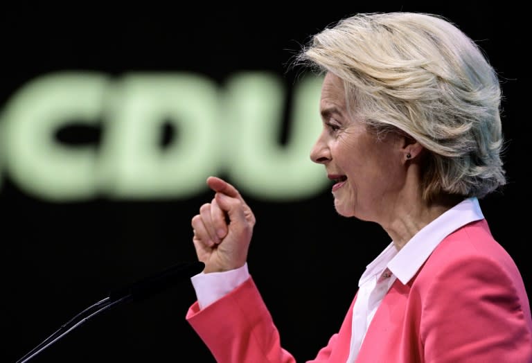 EU-Kommissionspräsidentin Ursula von der Leyen warnt vor der AfD. (JOHN MACDOUGALL)