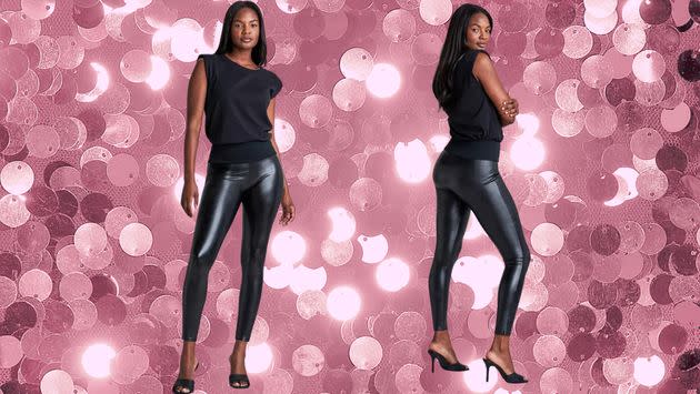 Assets by Spanx faux leather leggings