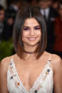 <p>At New York City's Met Gala on May 1, all eyes were on Gomez with her sharp bob, bold pink eyeshadow and body shimmer.</p>