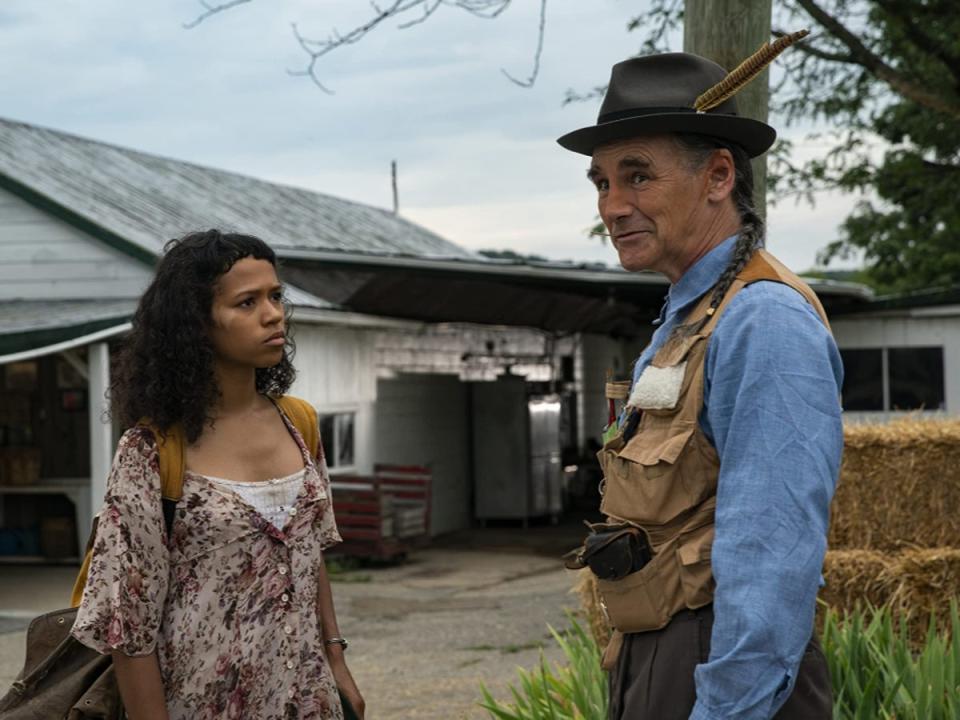 Taylor Russell and Rylance in ‘Bones and All’ (Yannis Drakoulidis/MGM)