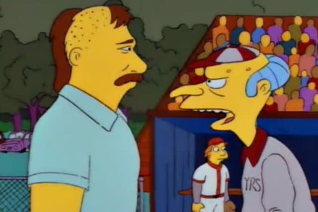 FOX Mr. Burns (right) benching Don Mattingly in 'Homer at the Bat'