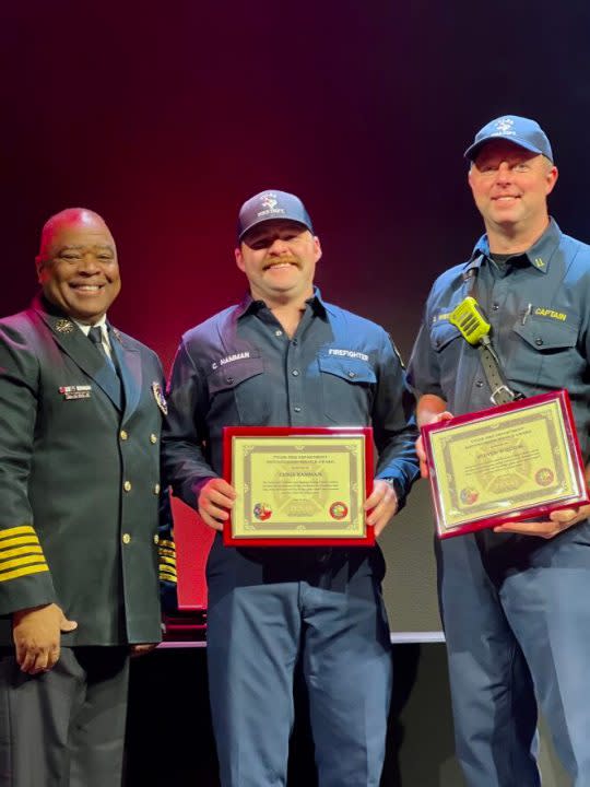 Distinguished Service Awards to C-Shift Fire Station 10, courtesy of the City of Tyler.