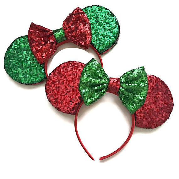 Picture of Christmas Minnie Mouse Ears