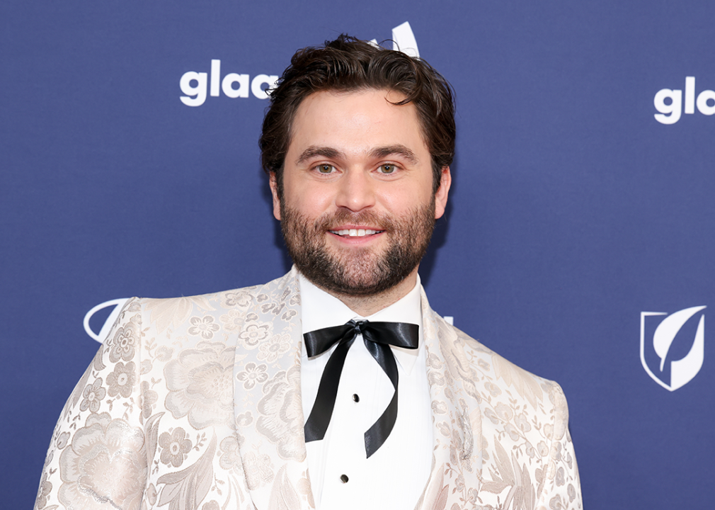 Jake Borelli at the 34th GLAAD Media Awards.