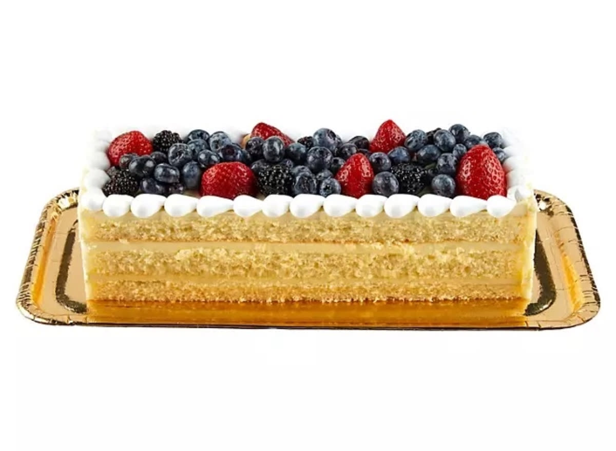 sam's club sweet fruit topped chantilly cream bar cake