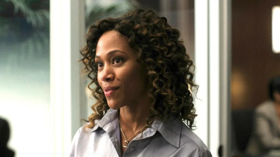 Nicole Beharie as Christina Hunter in Season 3 of “The Morning Show” (Apple TV+)