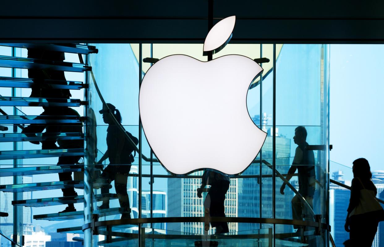 "Hong Kong, China - October 20, 2011: People in the Apple Store at International Finance Center, Central Hong Kong, opened on the September 24, 2011.