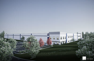 Swagelok Distribution Center rendering by HSB Architects + Engineers