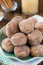 <p>Add a side of homemade caramel sauce to make these doughnuts even sweeter.</p><p><strong>Get the recipe at <a rel="nofollow noopener" href="http://insidebrucrewlife.com/2016/10/cinnamon-sugar-apple-donut-holes/#_a5y_p=5866531" target="_blank" data-ylk="slk:Inside BruCrew Life;elm:context_link;itc:0;sec:content-canvas" class="link ">Inside BruCrew Life</a>. </strong></p>