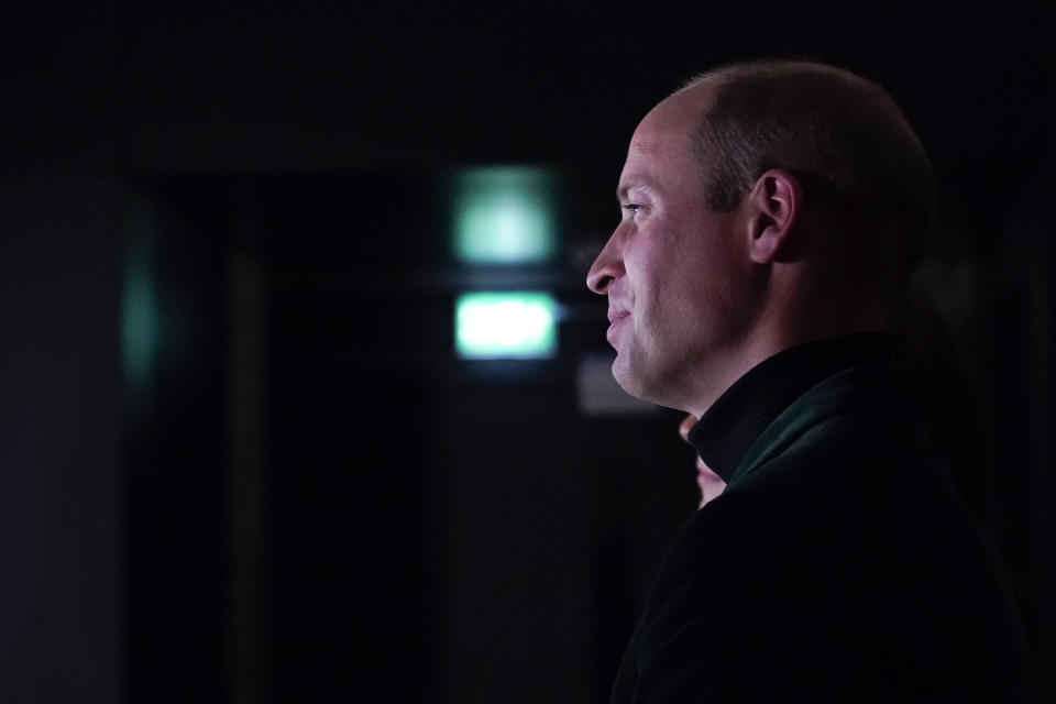 FILE - Britain's Prince William attends the first ever Earthshot Prize Awards Ceremony at Alexandra Palace in London on Oct. 17, 2021. The conservation charity founded by the prince, who launched the Earthshot Prize, keeps its investments in a bank that is one of the world’s biggest backers of fossil fuels. ( (AP Photo/Alberto Pezzali, Pool, File)