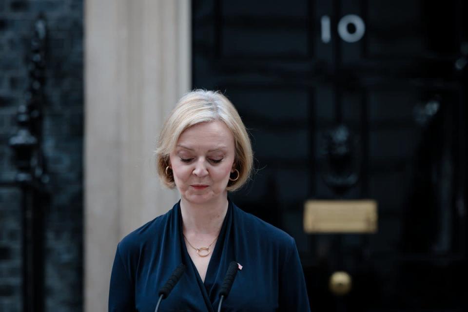 Liz Truss renunció el jueves (Getty Images)