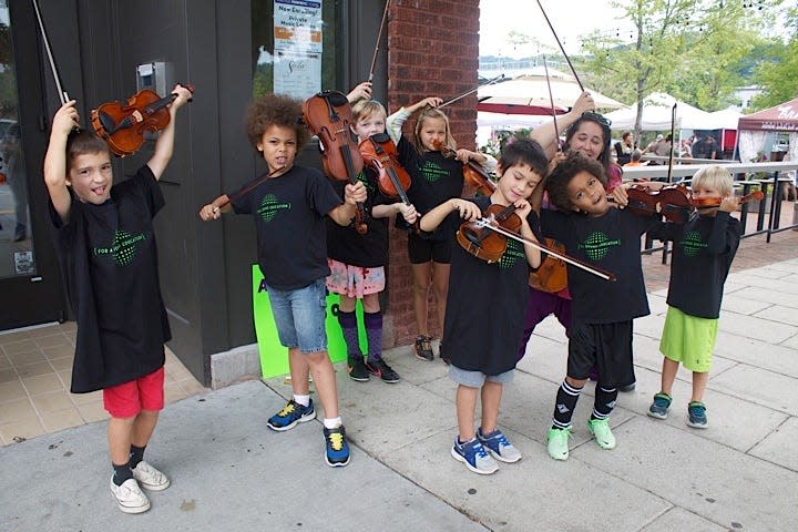 Sunday Funday Ashevill Music School Fiddle Squad