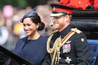 <p>Pictured: <a class="link " href="https://www.popsugar.com/Meghan-Markle" rel="nofollow noopener" target="_blank" data-ylk="slk:Meghan Markle">Meghan Markle</a> and Prince Harry.</p>