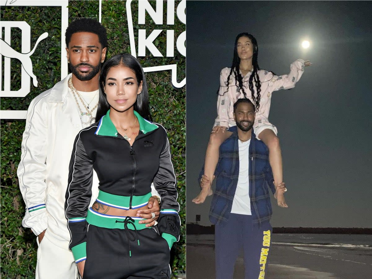 Jhene Aiko and Big Sean are expecting (Getty/JheneAiko/Instagram)