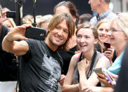 The former American Idol judge snapped a fan photo during an appearance on NBC's Today show in New York City.