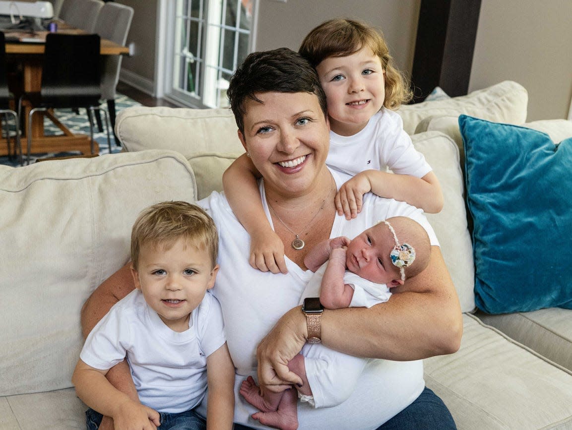 Bevin Farrand and her three kids