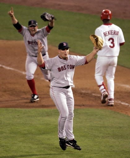 Keith Foulke was the man on the mound when the Boston Red Sox won the 2004 world championship in St. Louis.