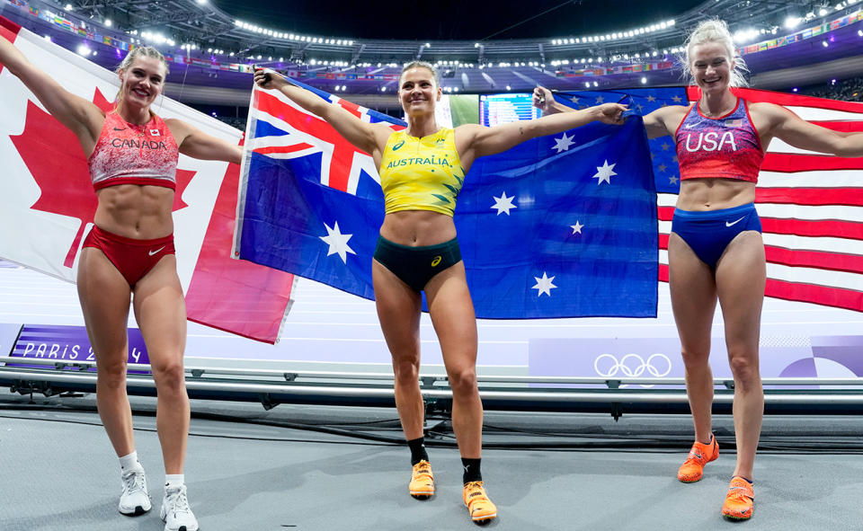 Alysha Newman, Nina Kennedy and Katie Moon.