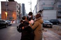 Students take the annual college entrance examinations amid the coronavirus disease (COVID-19) pandemic in Seoul