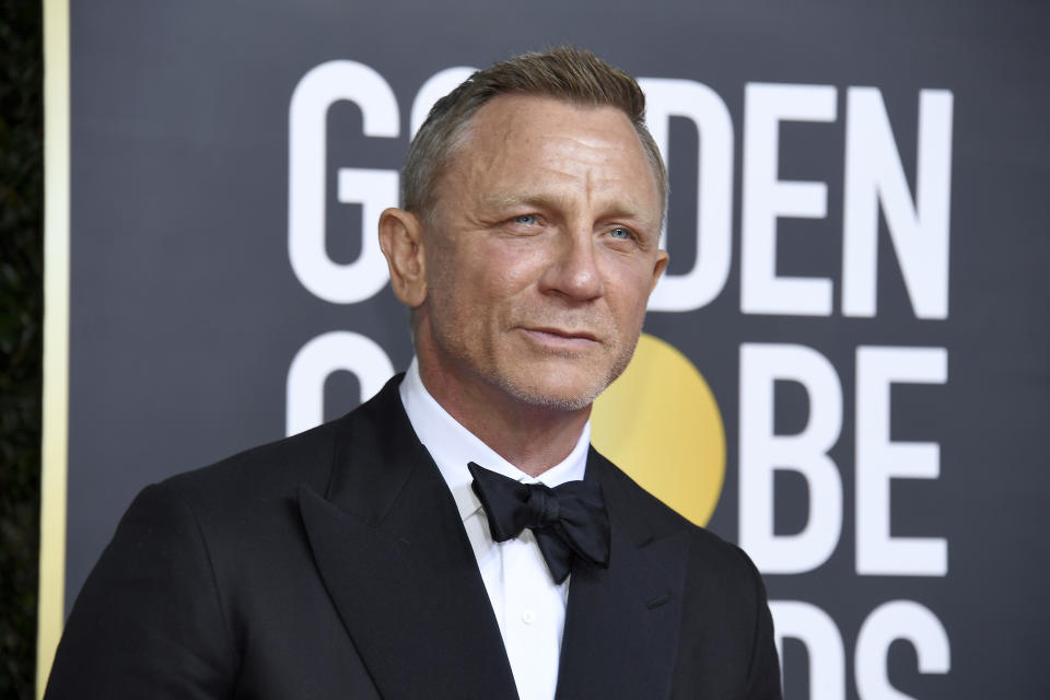 BEVERLY HILLS, CALIFORNIA - JANUARY 05: 77th ANNUAL GOLDEN GLOBE AWARDS -- Pictured: Daniel Craig arrives to the 77th Annual Golden Globe Awards held at the Beverly Hilton Hotel on January 5, 2020. -- (Photo by: Kevork Djansezian/NBC/NBCU Photo Bank via Getty Images)