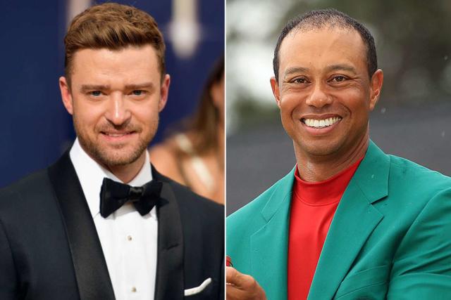 Tiger Woods, Justin Timberlake Tee Off Sports Bar in NYC