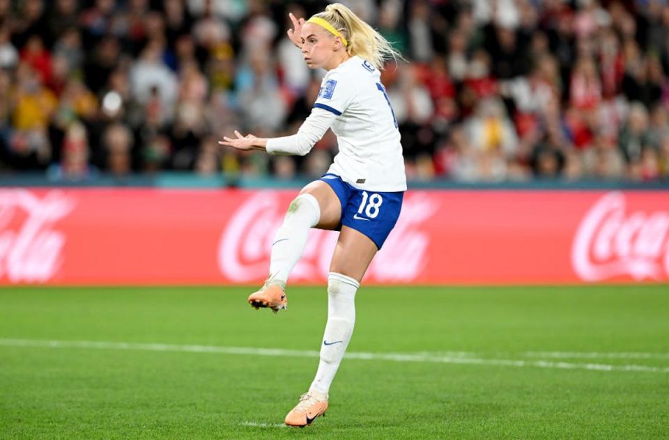 Kelly’s penalty against Nigeria was recorded at 69mph (Getty)