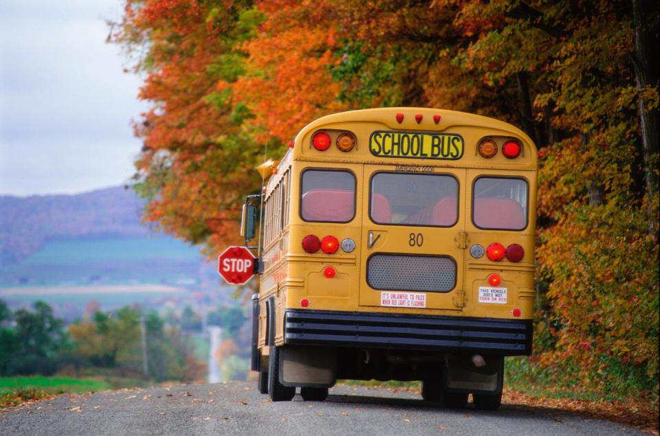 Heading to a religious school or a secular one? <a href="https://www.gettyimages.com/detail/photo/school-bus-on-country-road-royalty-free-image/AB07269?phrase=school+bus&adppopup=true" rel="nofollow noopener" target="_blank" data-ylk="slk:Stephen Simpson/Stone via Getty Images;elm:context_link;itc:0;sec:content-canvas" class="link ">Stephen Simpson/Stone via Getty Images</a>