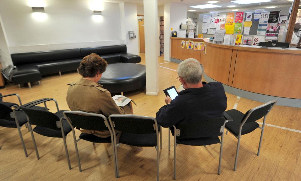 Patients in the waiting room of a GPs’ surgery