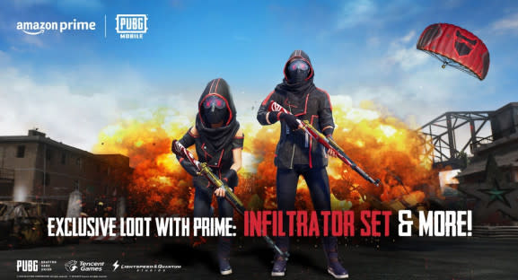 Amazon Prime membership will get you loot in PUBG Mobile.