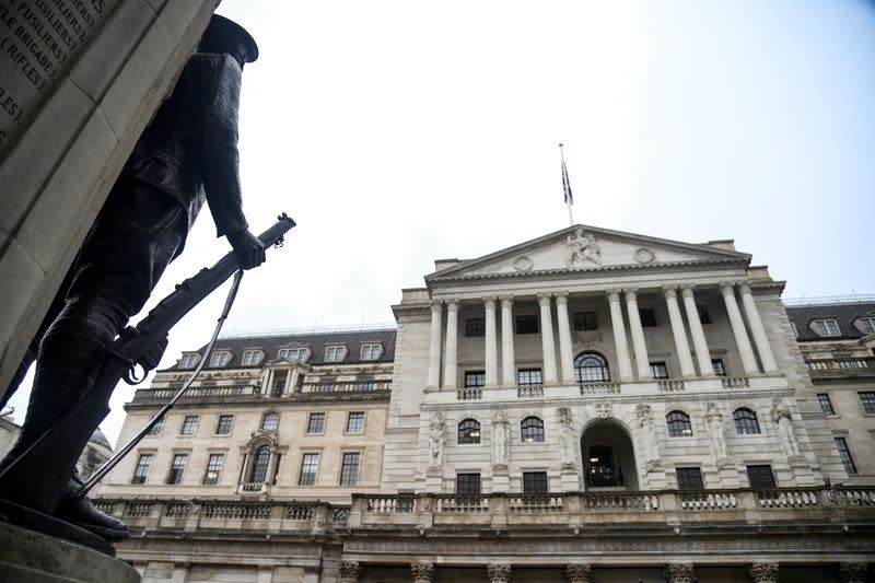 General view of the Bank of England building, in London