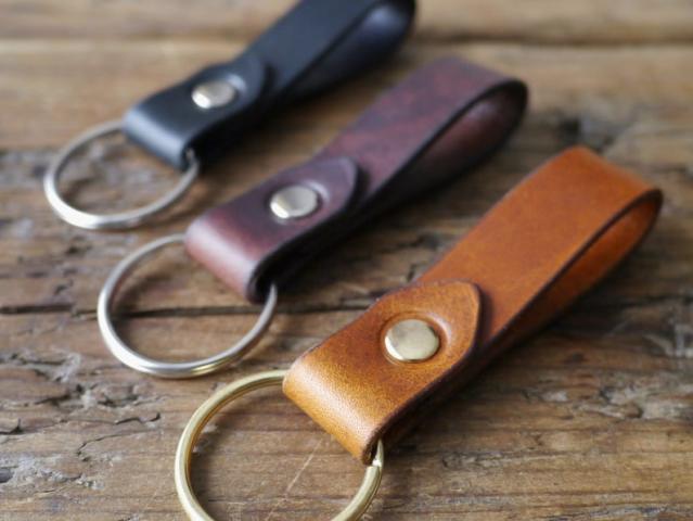 Sandlot Goods Classic Leather Key Fob - Black