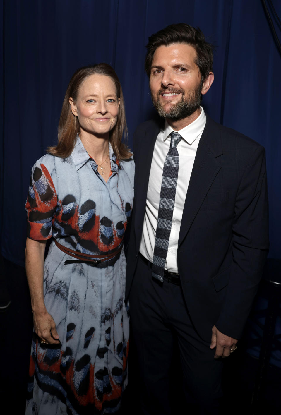 Jodie Foster and Adam Scott - Credit: Todd Williamson/MPTF/Shutterstock