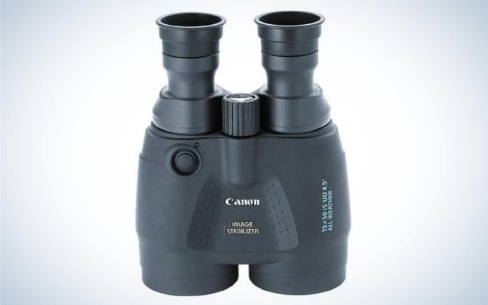 Canon 15x50 Image Stabilization All-Weather Binoculars are the best binoculars for stargazing overall.