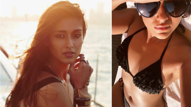 Ileana D cruz Looks Super Hot Wearing A Black Bikini As She Soaks