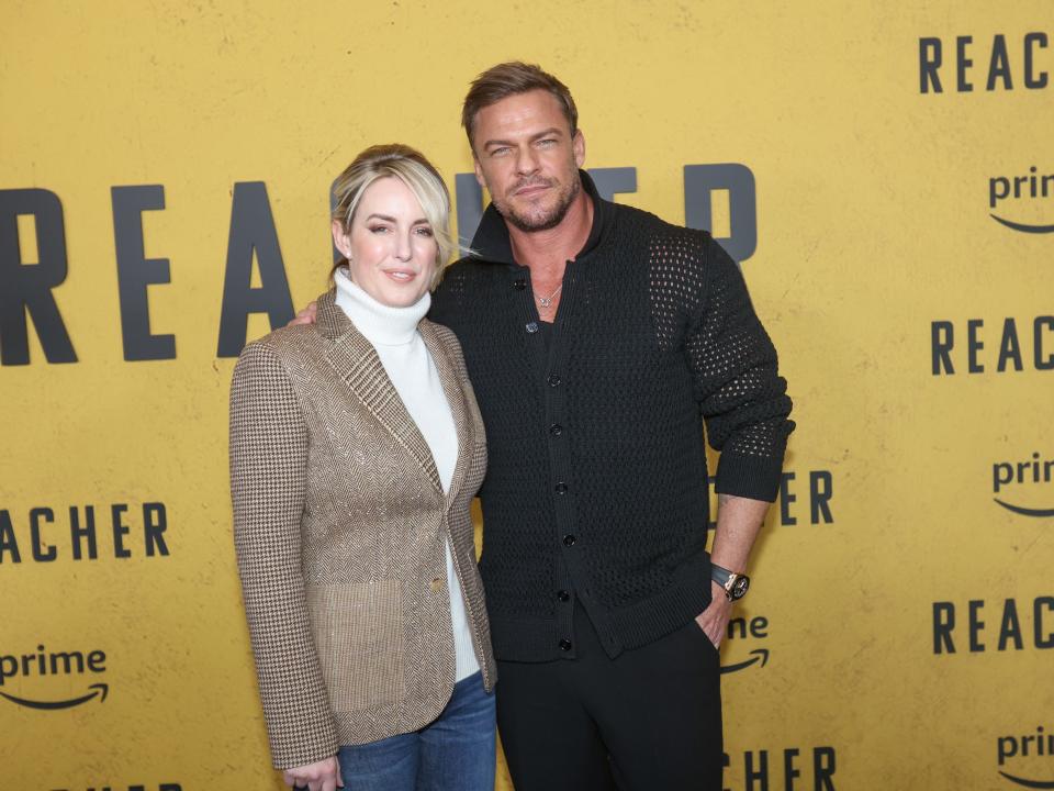 Catherine Ritchson and Alan Ritchson at the Los Angeles screening of "Reacher" season 2.