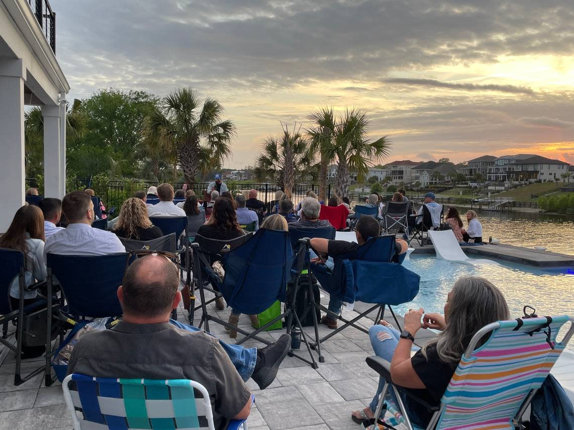 Amanda Hadstate and her family hosted a backyard concert with Nashville musicians at their home which sits along the Intracoastal Waterway. The concert was the first in the Myrtle Beach area through the Backyard Music Co. April 27, 2024